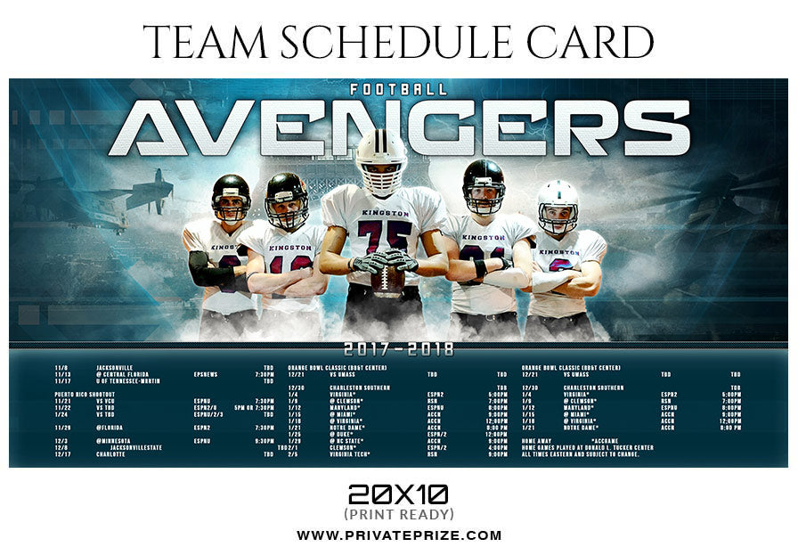 Cards Announce Football Promotional Calendar - University of