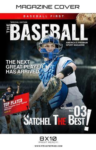 Sports Magazine Cover Photoshop Template