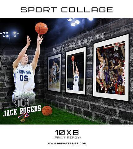 3D Sports Wall Collage