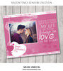 Love in my Heart- Valentines Senior Enliven Effects - Photography Photoshop Template