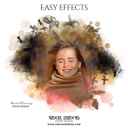 Davia Thomas -Seniors Easy Effects - Photography Photoshop Template