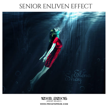 ELENA SHAY - SENIOR ENLIVEN EFFECT - Photography Photoshop Template