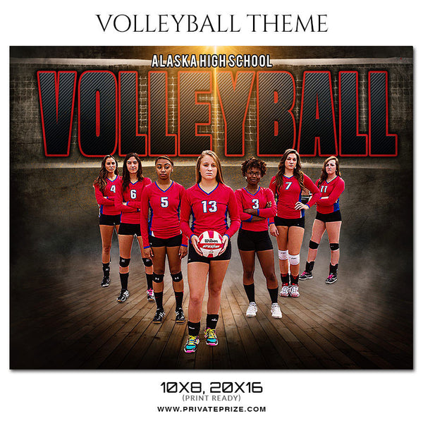 Volleyball Sports Photography Template