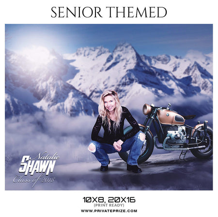 NATALIE SHAWN - SENIOR THEMED - Photography Photoshop Template