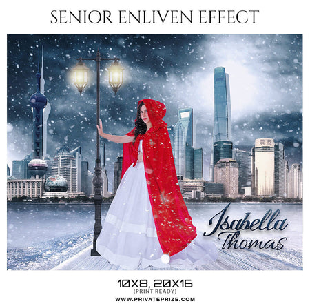 ISABELLA THOMAS - SENIOR ENLIVEN EFFECT - Photography Photoshop Template