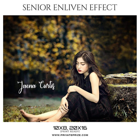 Jaena Curtis - Senior Enliven Effect Photography Template - PrivatePrize - Photography Templates