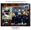 Marsh Ted Football Sports Memory Mates Photoshop Template - Photography Photoshop Template