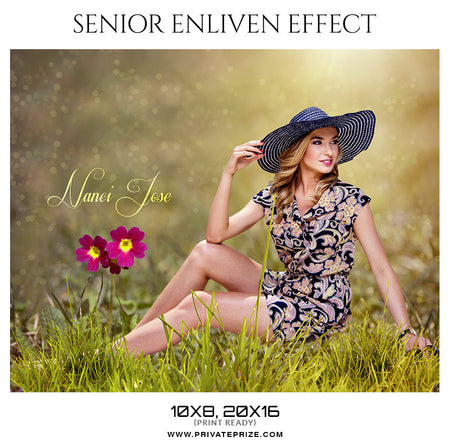 Nanci Jose - Senior Enliven Effect Photography Template - Photography Photoshop Template