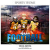 Alaska Football Champions - Football Themed Sports Photography Template - PrivatePrize - Photography Templates