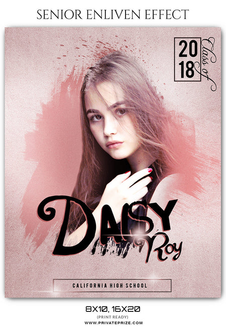 DAISY ROY - SENIOR ENLIVEN EFFECT - Photography Photoshop Template