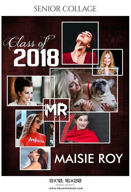 Maisie Roy - Senior Collage Photography Template - PrivatePrize - Photography Templates