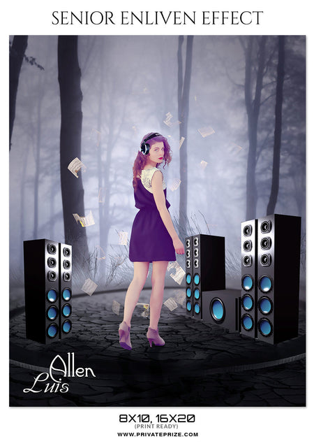 ALLEN LUIS - SENIOR ENLIVEN EFFECT - Photography Photoshop Template