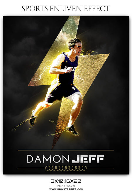 DAMON JEFF - ATHLETICS SPORTS ENLIVEN EFFECT - Photography Photoshop Template