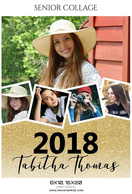 Tabitha Thomas - Senior Collage Photography Template - PrivatePrize - Photography Templates