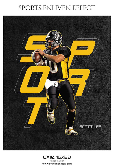 Scott lee - Football Sports Enliven Effect Photography Template - PrivatePrize - Photography Templates