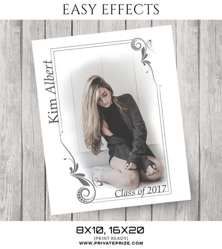 Kim Albert - Easy Effects - Photography Photoshop Template