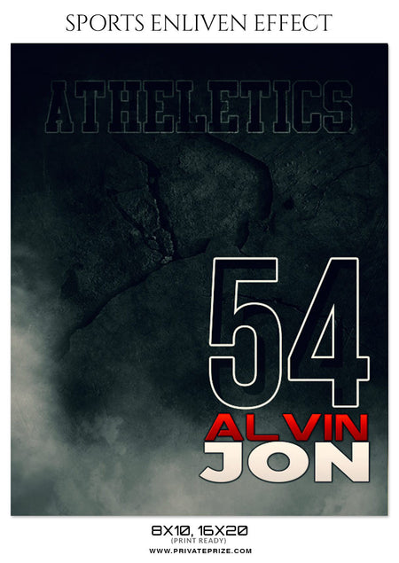 ALVIN JON-ATHLETICS - SPORTS ENLIVEN EFFECT - Photography Photoshop Template