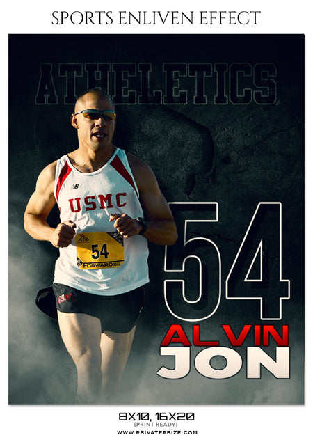 ALVIN JON-ATHLETICS - SPORTS ENLIVEN EFFECT - Photography Photoshop Template