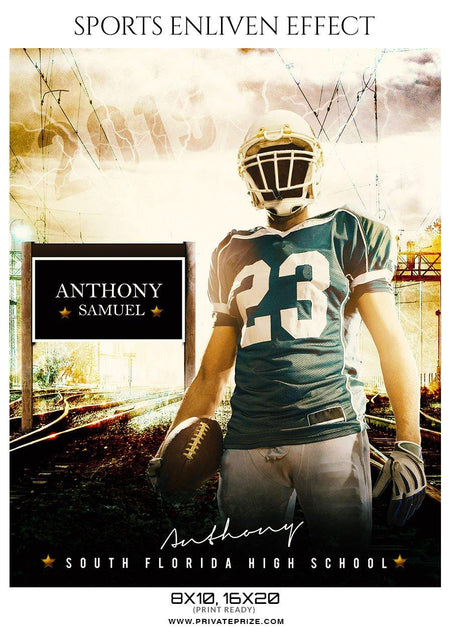 Anthony Samuel - Football Sports Enliven Effect Photography Template - PrivatePrize - Photography Templates