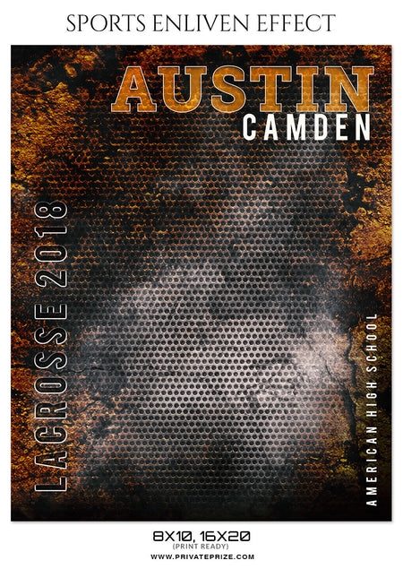 AUSTIN CAMDEN-LACROSSE- SPORTS ENLIVEN EFFECT - Photography Photoshop Template