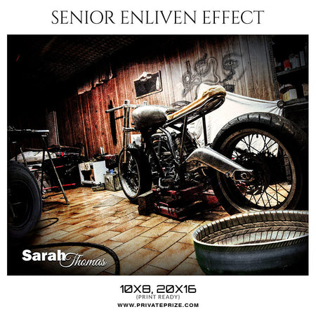 SARAH THOMAS- SENIOR ENLIVEN EFFECT - Photography Photoshop Template