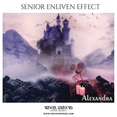 ALEXANDRA - SENIOR ENLIVEN EFFECT - Photography Photoshop Template