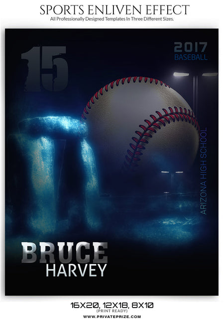 Bruce Harvey Football Enliven Effect - Photography Photoshop Template