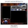 Marsh Ted Football Sports Memory Mates Photoshop Template - PrivatePrize Photography Photoshop Templates