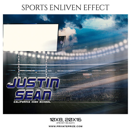 JUSTIN BEAN SPORTS PHOTOGRAPHY- ENLIVEN EFFECTS - Photography Photoshop Template