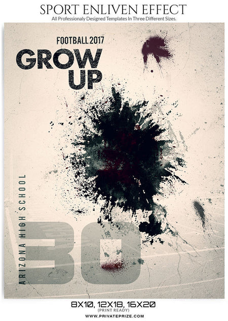 Grow Up- Enliven Effects - Photography Photoshop Template