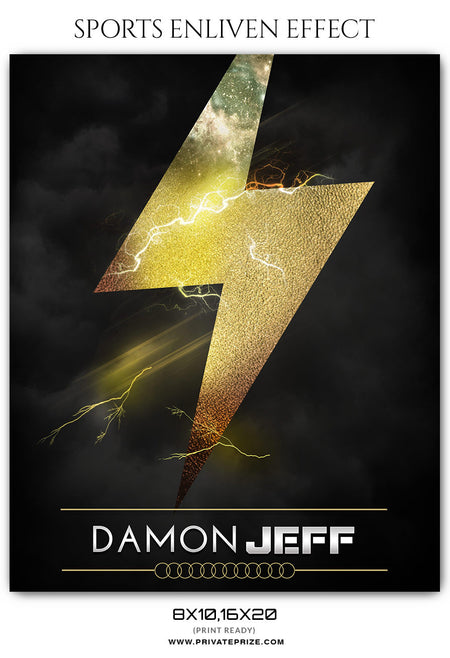 DAMON JEFF - ATHLETICS SPORTS ENLIVEN EFFECT - Photography Photoshop Template