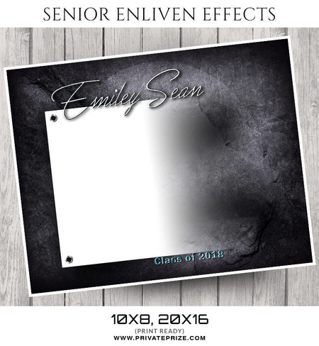 Emiley Sean- Senior Enliven Effects - Photography Photoshop Template