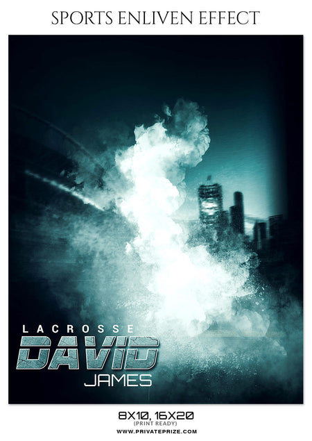 DAVID JAMES LACROSSE - SPORTS ENLIVEN EFFECT - Photography Photoshop Template