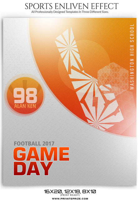 Game day Enliven Effect - Photography Photoshop Templates