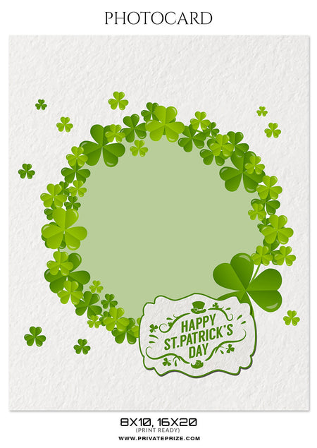 FRAMED IN LOVE- ST. PATRICK'S PHOTOCARD - Photography Photoshop Template