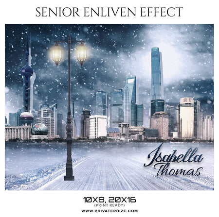 ISABELLA THOMAS - SENIOR ENLIVEN EFFECT - Photography Photoshop Template