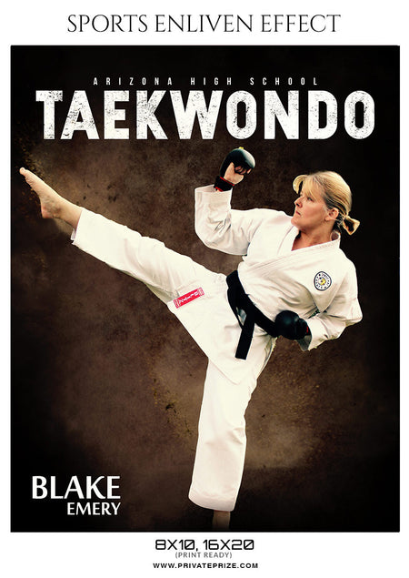 BLAKE EMERY-TAEKWONDO- SPORTS ENLIVEN EFFECT - Photography Photoshop Template