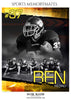 BEN PEDRO FOOTBALL SPORTS MEMORY MATE - Photography Photoshop Template