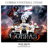 Cobras - Football Themed Sports Photography Template - Photography Photoshop Template