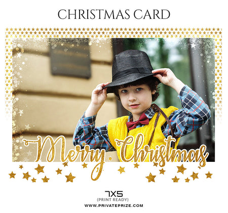 Merry Christmas - Christmas Card - Photography Photoshop Template