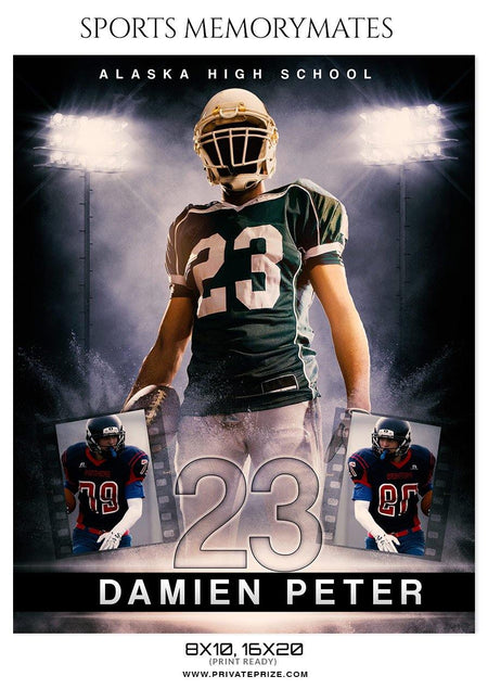 Damien Peter - Football Memory Mate Photoshop Template - PrivatePrize - Photography Templates