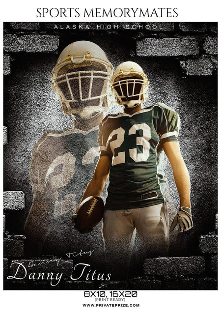 Danny Titus - Football Memory Mate Photoshop Template - PrivatePrize - Photography Templates