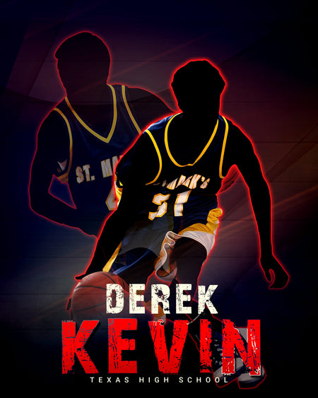 Derek Kevin - Basketball Sports Memory Mates Photography Template - Photography Photoshop Template