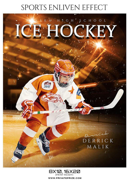 Ice Hockey Skates Photoshop Template – Sports Templates