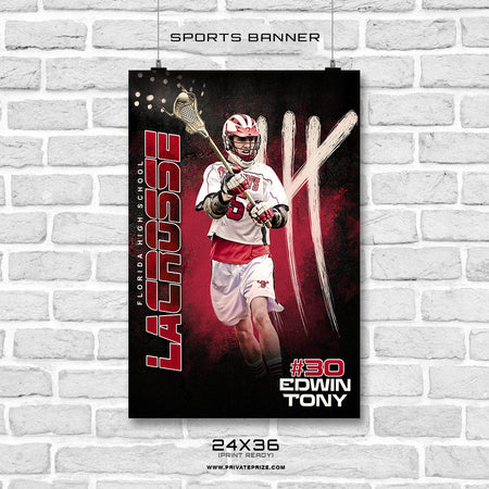 EDWIN TONY LACROSSE BANNER PHOTOSHOP TEMPLATE - Photography Photoshop Template