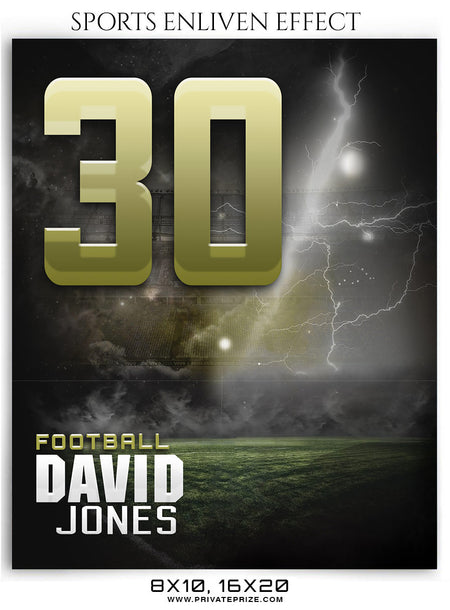 David Jones Football Sports Photography- Enliven Effects - Photography Photoshop Template