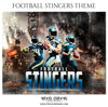 Stingers - Football Themed Sports Photography Template - Photography Photoshop Template