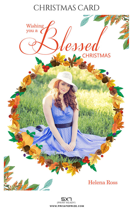 Helena Ross - Christmas Card - Photography Photoshop Template