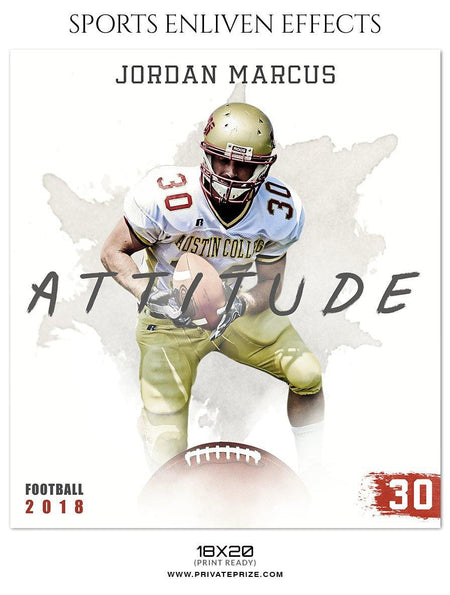 Jordan Marcus - Football Sports Enliven Effect Photography Template - PrivatePrize - Photography Templates