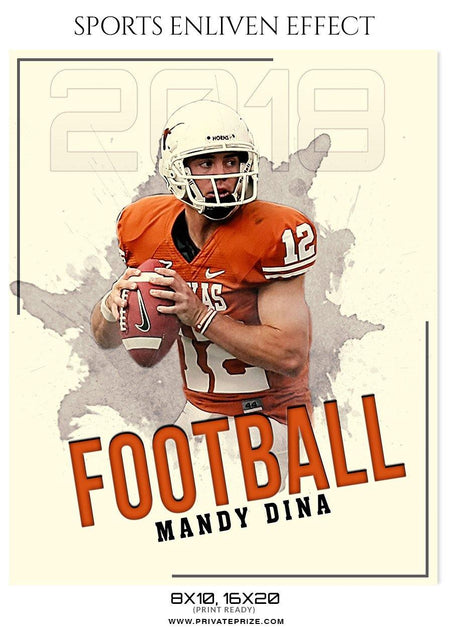 Mandy Dina - Football Sports Enliven Effect Photography Template - PrivatePrize - Photography Templates